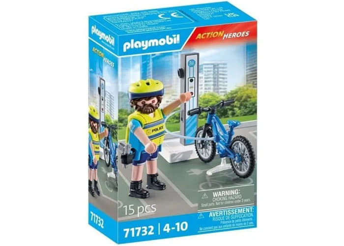 Artículo de Playmobil, Patrulla en E-bicicleta